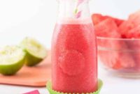 Refreshing Raspberry Watermelon Slush