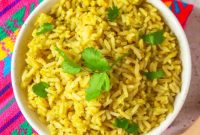 Mexican Poblano Green Rice