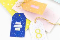 Vibrant DIY Birthday Gift Labels