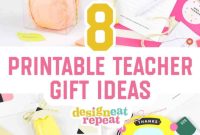 Top 8 Printable Teacher Gift Ideas
