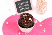 Free Printable Valentine Mini Letterboard Cupcake Toppers