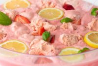 Blushing Strawberry Sherbet Punch