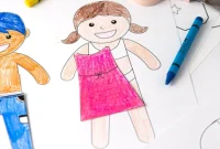 DIY Paper Dolls Printable Coloring Fun