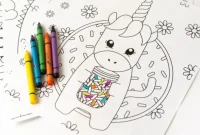 Whimsical Unicorn Coloring Sheets