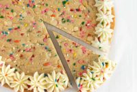 Vibrant Chewy Funfetti Cookie Cake