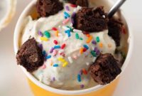 Easy Cake Batter Ice Cream