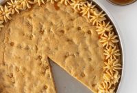 Decadent Chewy Butterscotch Chip Cookie Cake
