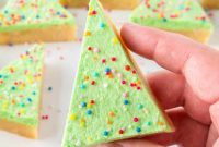 Festive Christmas Tree Sugar Cookie Bars