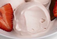 Ninja Creami Strawberry Protein Frozen Yogurt