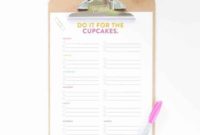 Your Daily Cupcake Task List