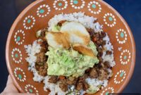 Spicy Citrus Cauliflower Rice Bowl with Savory Picadillo