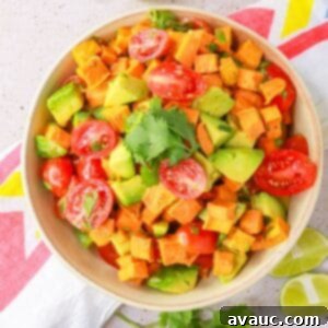 Sweet Potato Avocado Salad 12 Ensalada de camote (sweet potato and avocado salad)