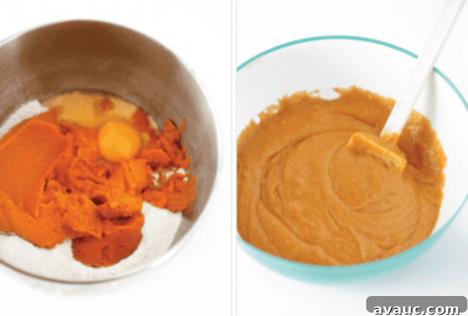 Mini Pumpkin Bread Loaves Recipe Plus Free Gift Tags 5 How to mix pumpkin bread mini loaf pan recipe batter by hand for best results