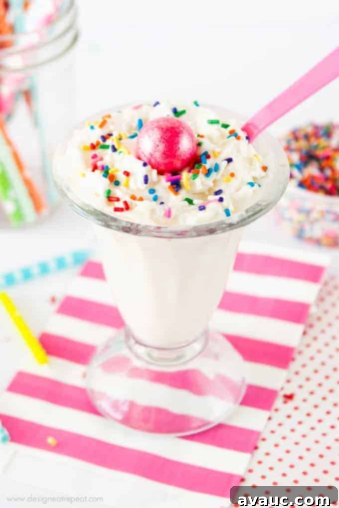 Vanilla Cake Batter Frappuccino – a fun and easy homemade birthday drink idea