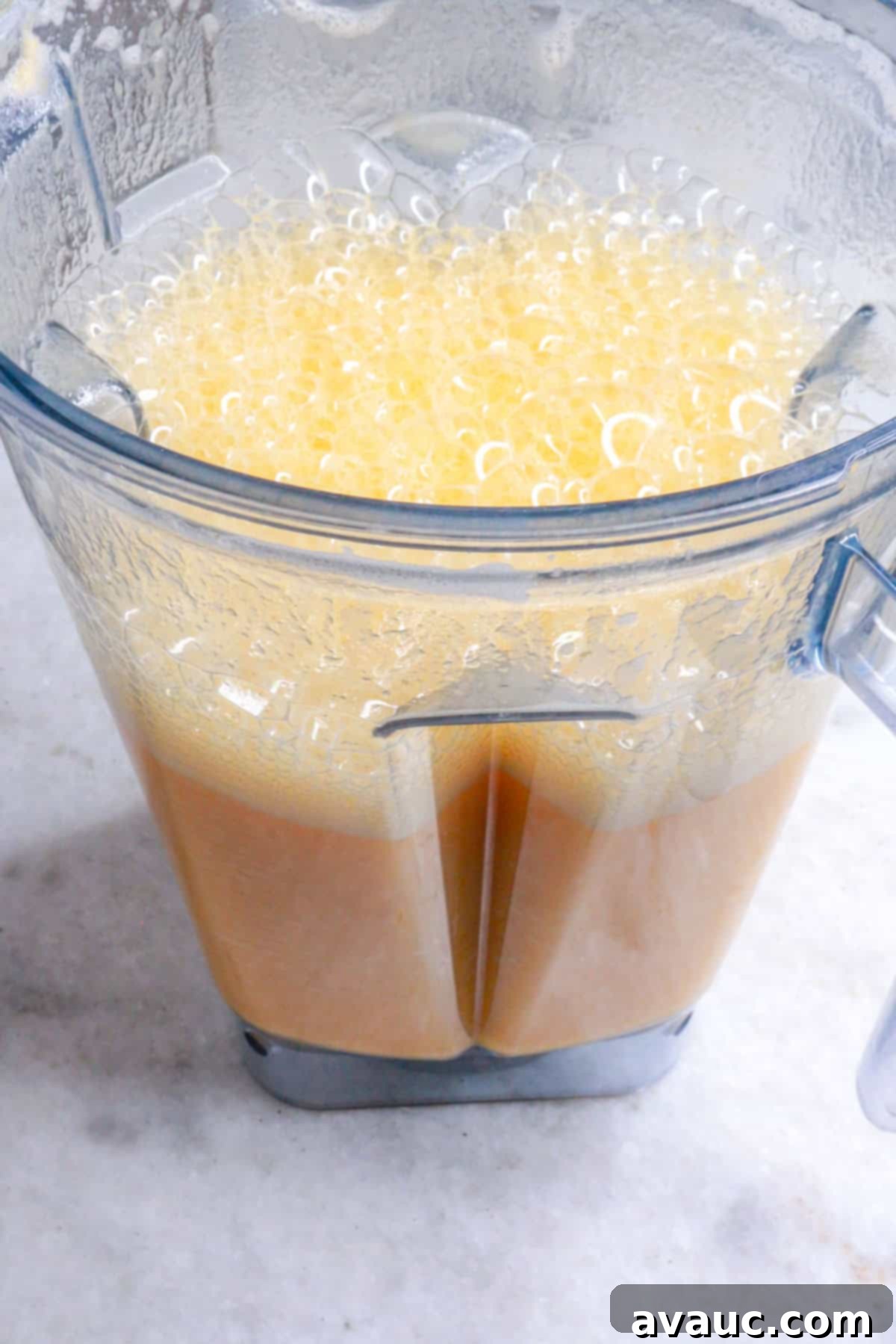 Mexican Melon Refresher 6 Blender filled with melon water