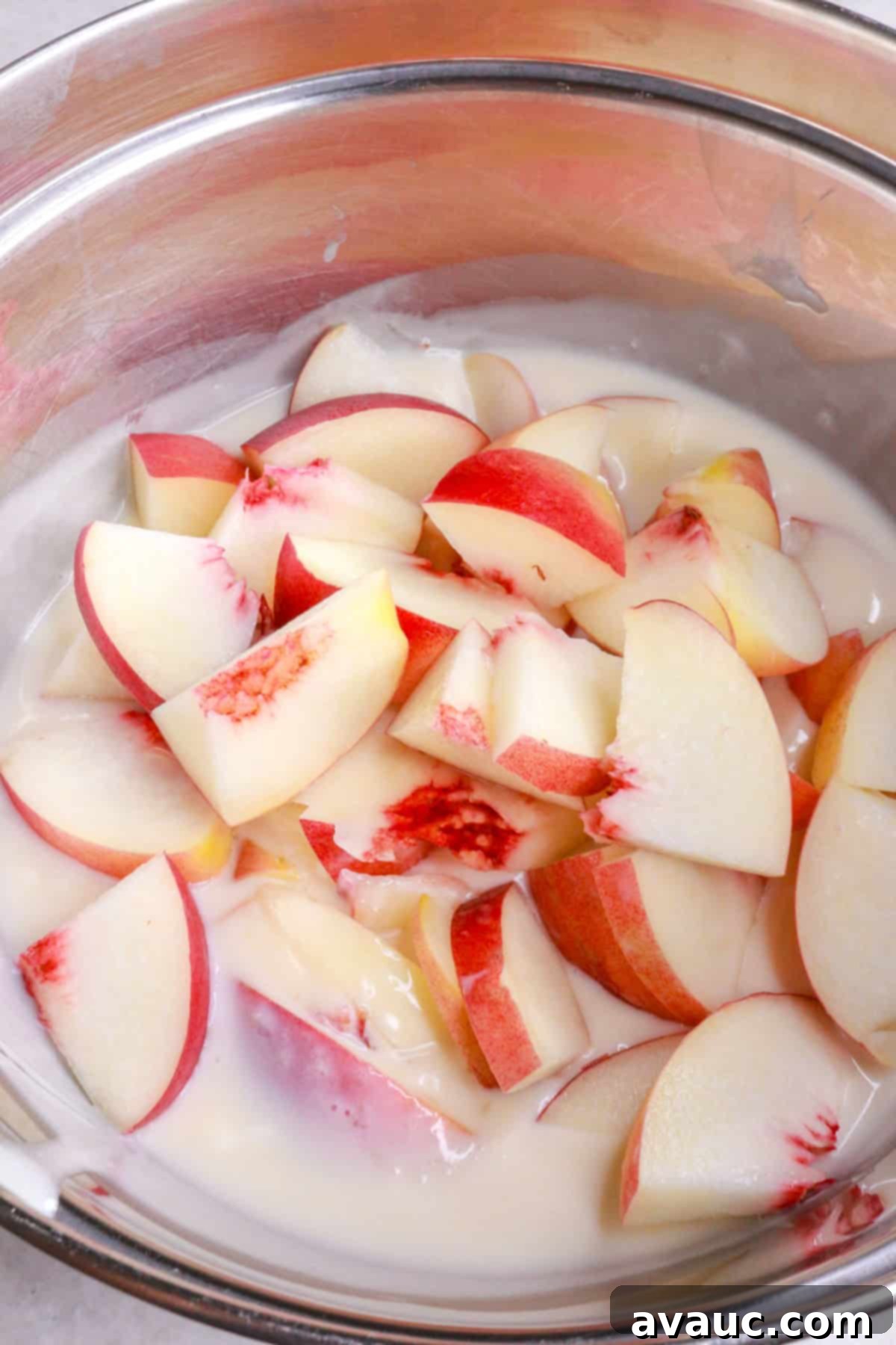 Plant Based Peaches and Cream 7 peaches on cream