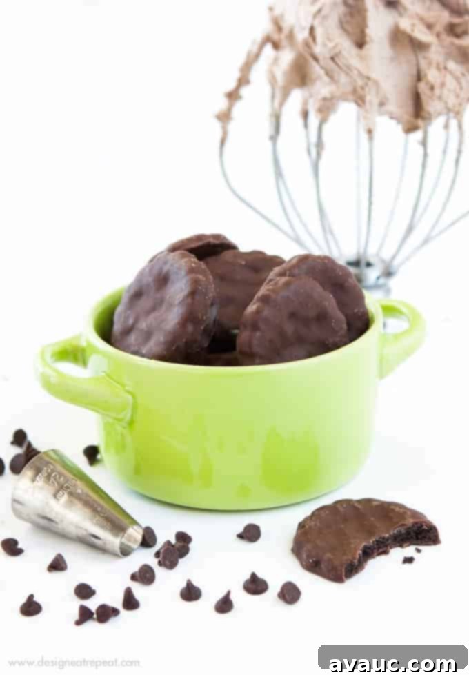 Step-by-step guide to making rich Thin Mint Buttercream for all your dessert needs.