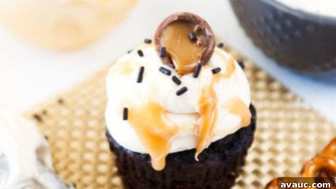 Close up shot of fluffy Salted Caramel Buttercream texture