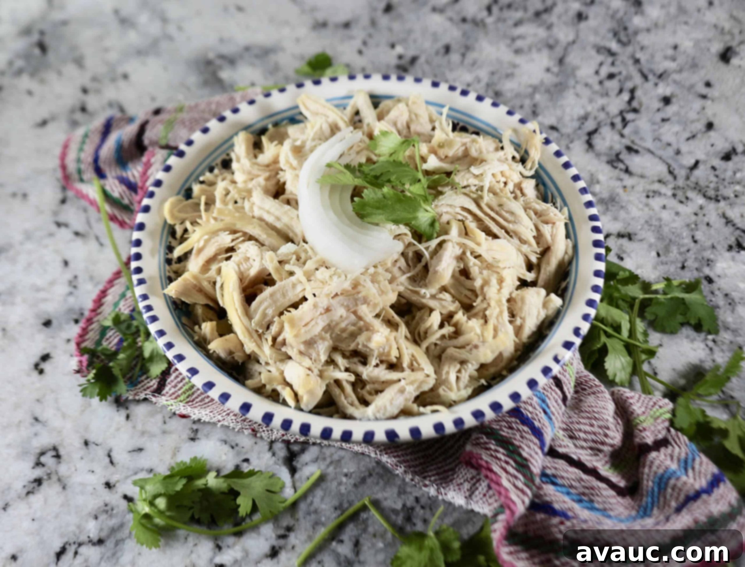 Instant Pot Cilantro Shredded Chicken #instantpotshreddedchicken #shreddedchicken