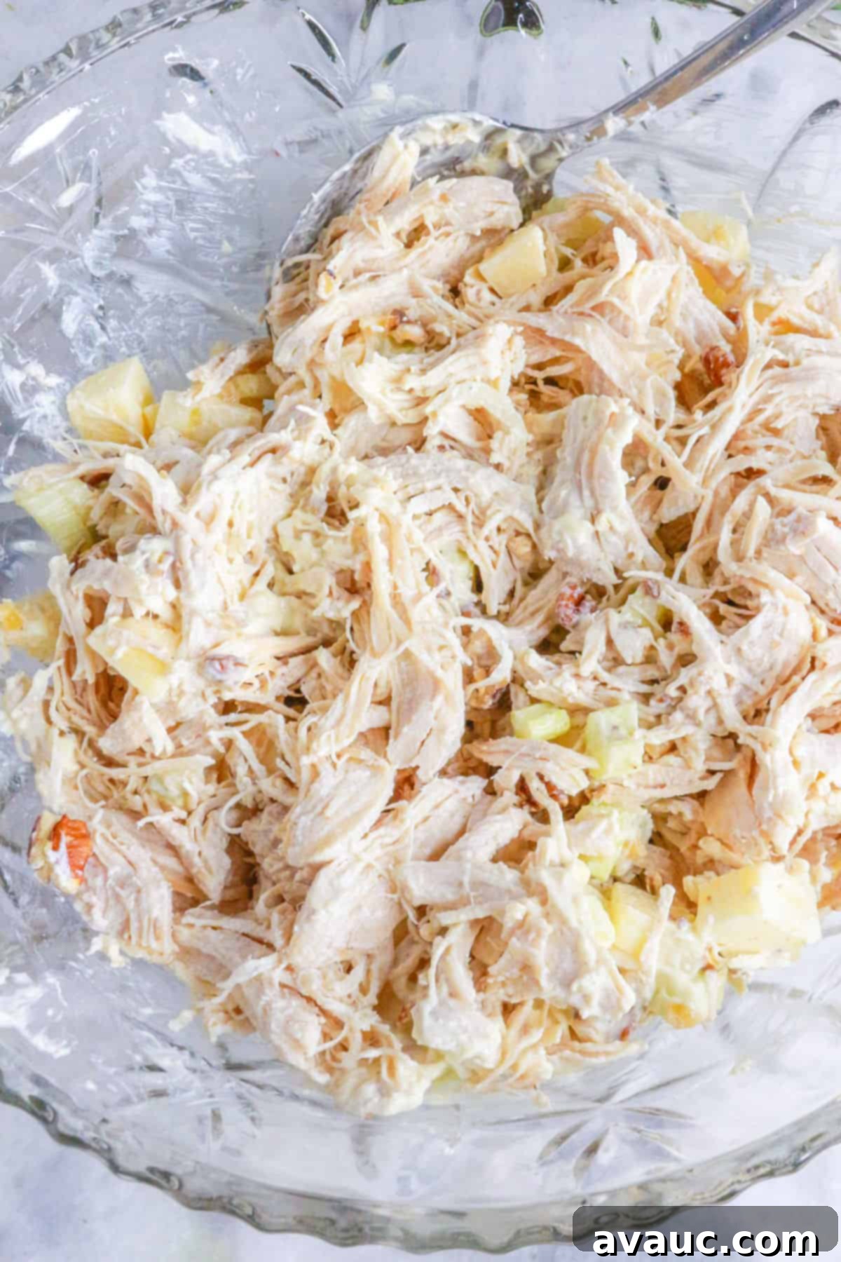 Fiesta Chicken Salad 8 Mixed chicken salad in a bowl