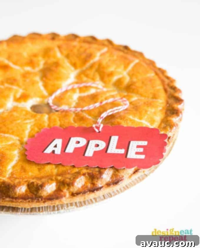 Free Printable Pie Tags!