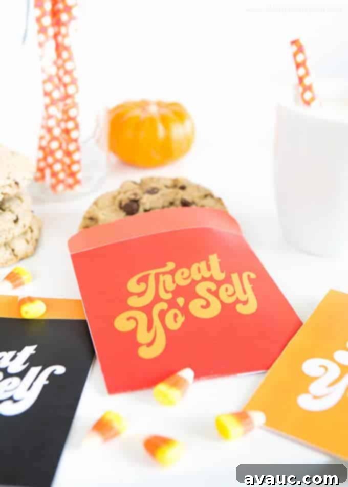 DIY Printable Goodie Bags 6 Treat Yo'Self Printable Treat Bags!