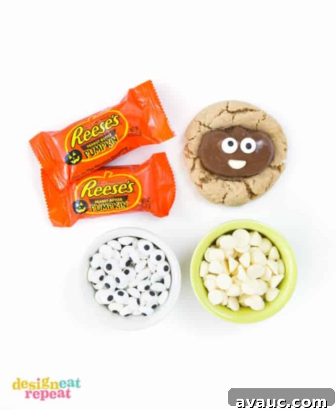 Reeses' Fall Favorite Peanut Butter Pumpkin Cookies 3 Reeses Pumpkin Peanut Butter Cookies!