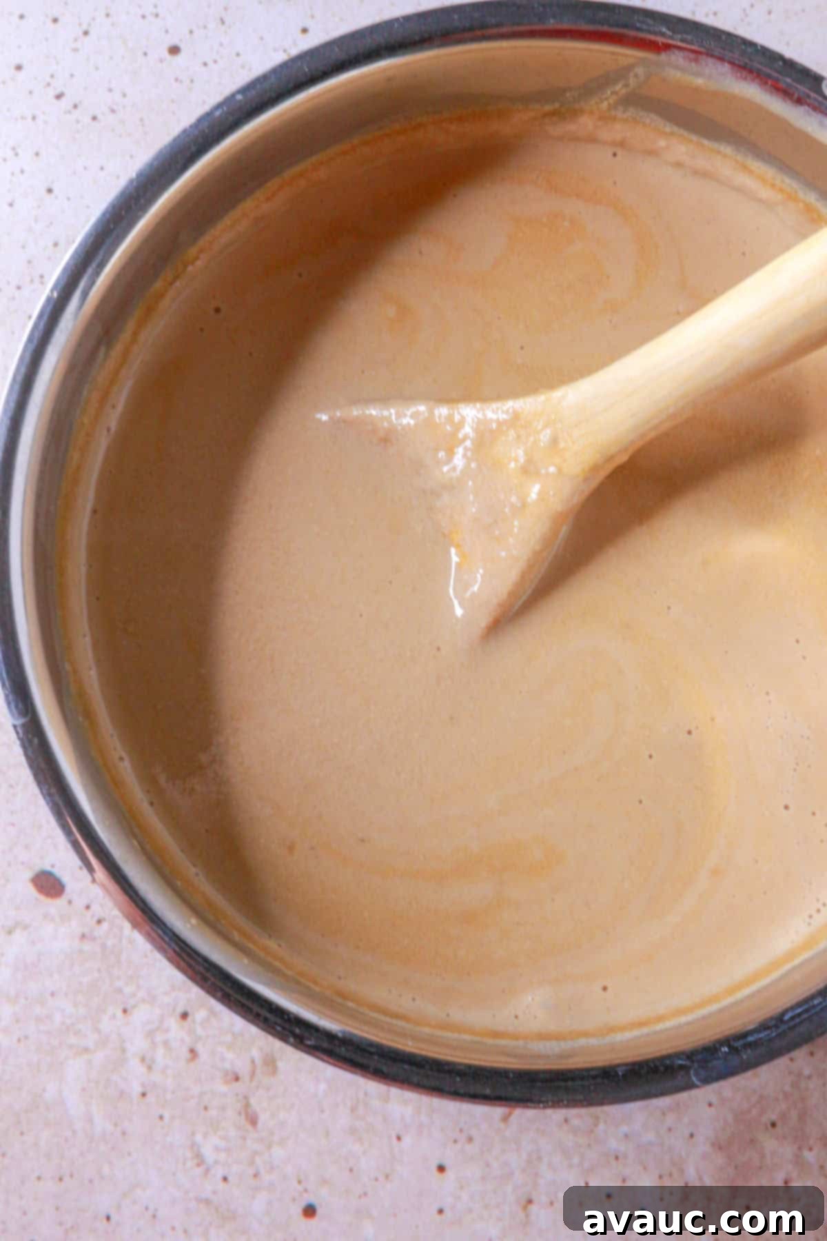 Dairy-Free Atole de Nuez 8 Simmering pecan atole