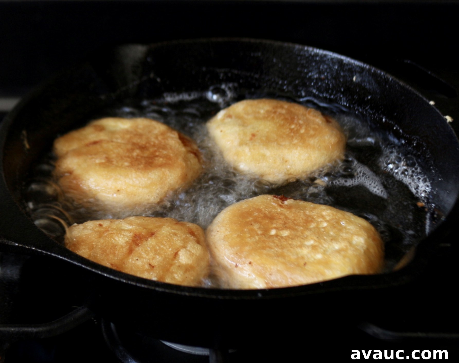Frying potato patties #potatopattieswithchileconqueso