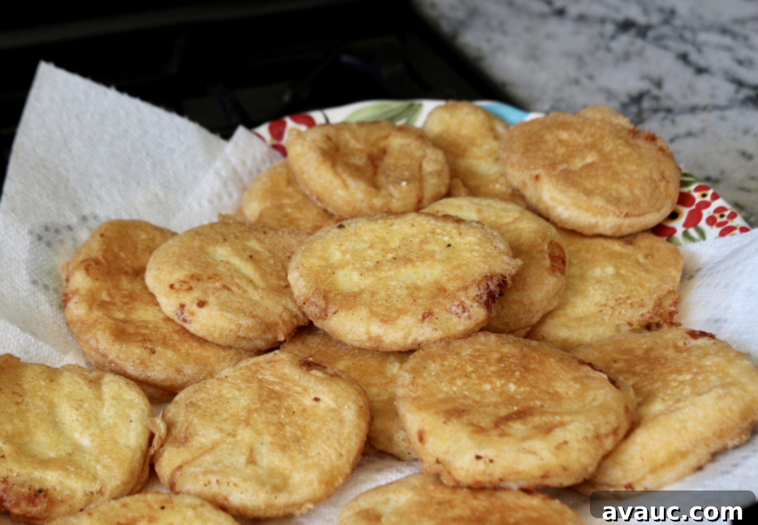 Potato patties on paper towels #potatopatties