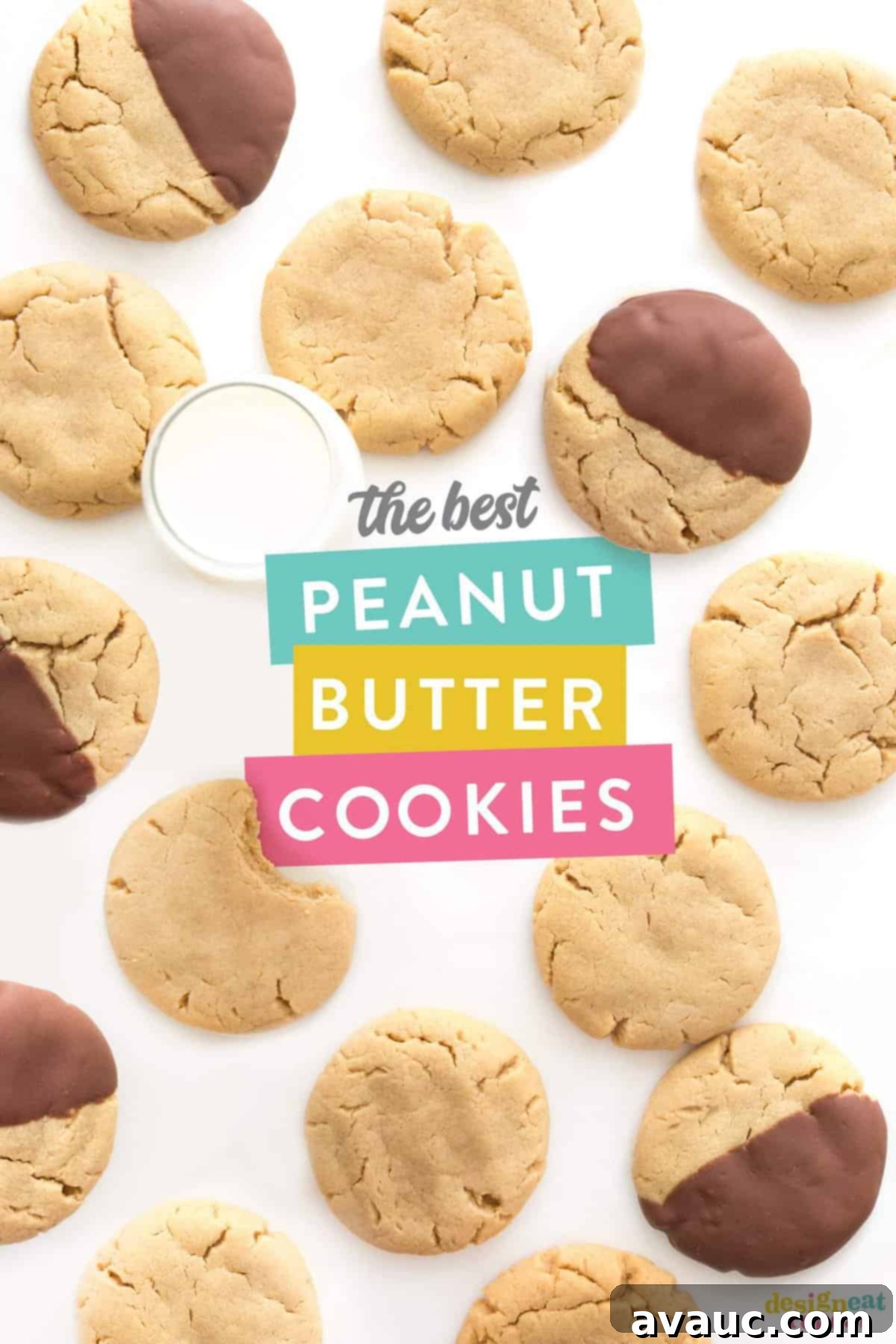 The best peanut butter cookies - perfectly soft, thick, moist, chewy, and delicious!