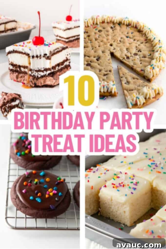 Effortless Birthday Party Delights 2 A beautifully decorated cake with sprinkles, ready for a birthday party. A perfect example of budget-friendly birthday party treats for a crowd.