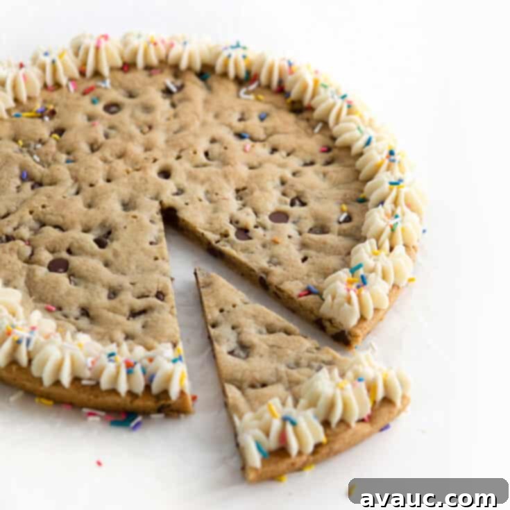 Easy and Chewy Homemade Cookie Cake Recipe