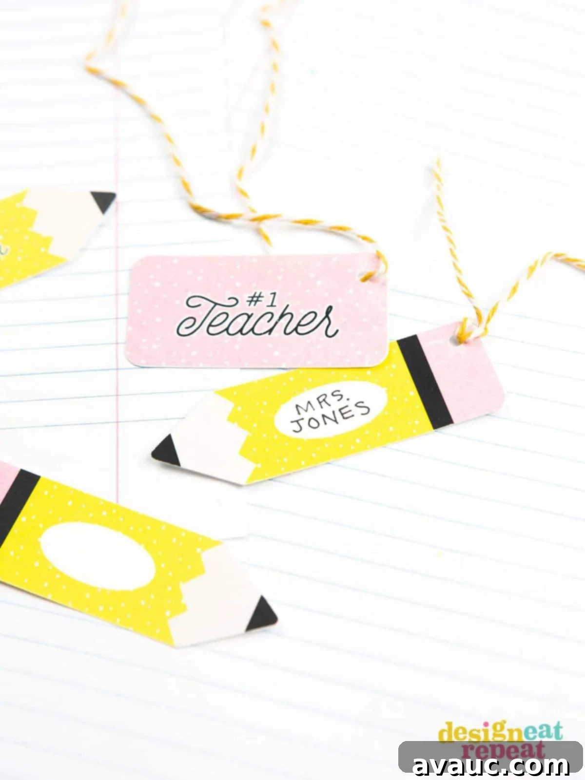 Wrap Gifts with Style: 8 Free Printable Tags 7 Show appreciation with these cute and colorful free printable teacher gift tags, perfect for attaching to treats and presents.