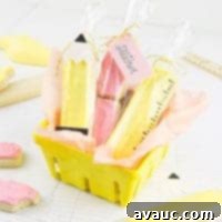 Sweet and Simple Teacher Appreciation Cookies 7 Delicious Easy Pencil Cookies ready for teacher appreciation.