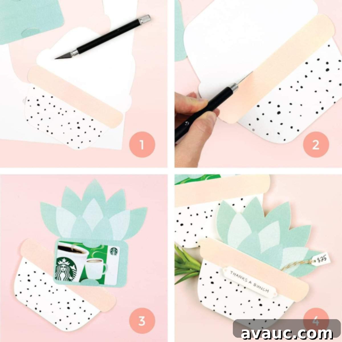 How to Make and Fold Printable Gift Card Holder