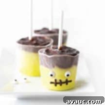 Halloween Frankenstein Pudding Pops