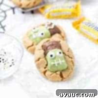 Butterfinger Frankenstein Cookies
