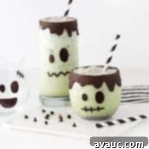 Frankenstein Halloween Milkshakes Made Easy 2 Finished Frankenstein Milkshake