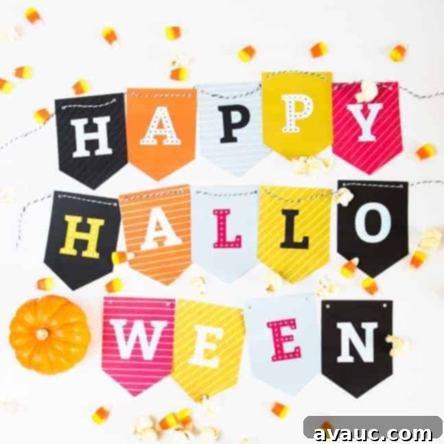 Free Printable Halloween Banner!