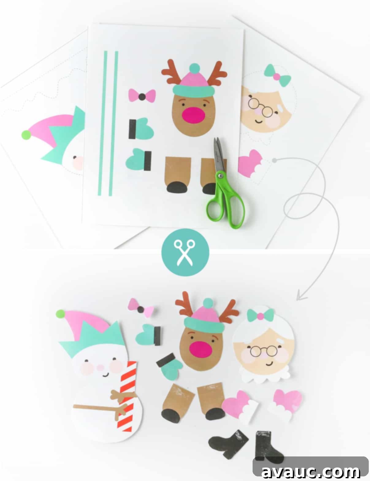 Three DIY Cookie Tray Projects Free Printable Templates 5 Cutting out character shapes from printed templates