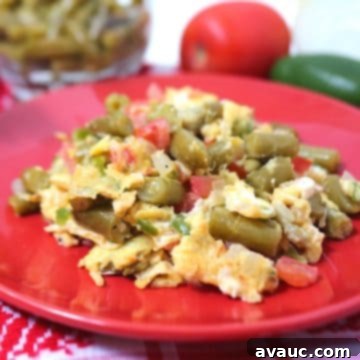 Huevos con ejotes (green bean scramble) #mexicanscramble #eggscramble #huevosconejotes