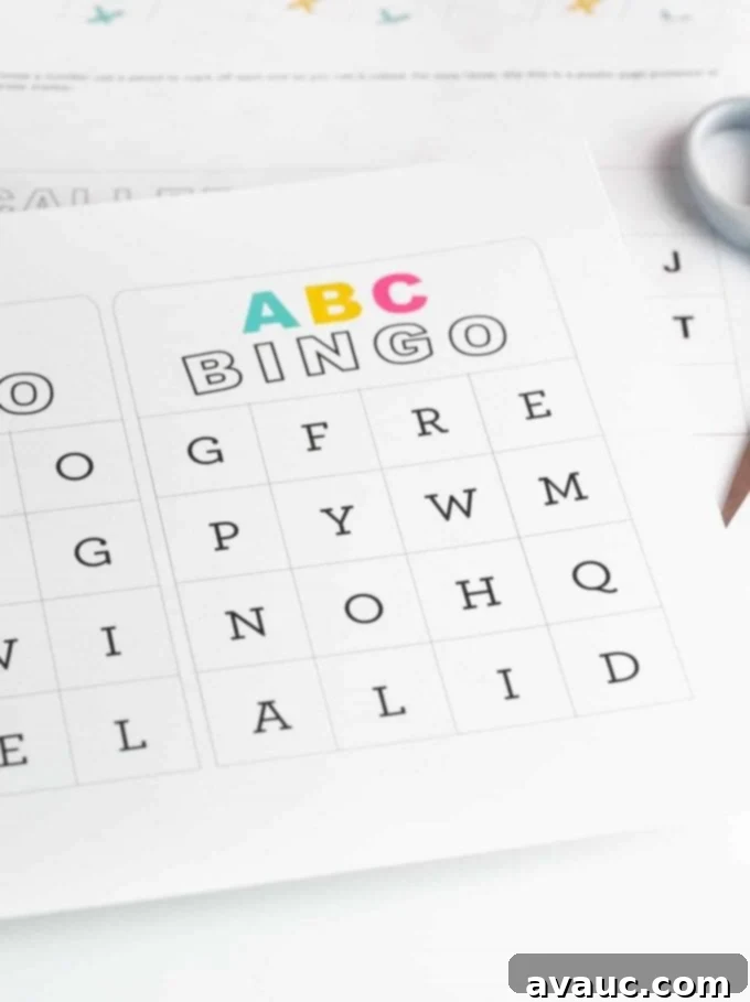 Get Your Free Printable ABC Bingo 11 Sheet of ABC alphabet bingo cards for kids