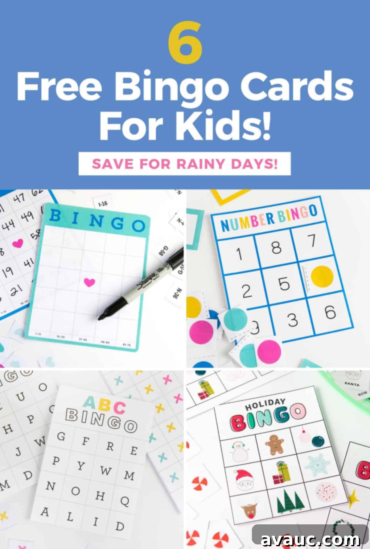 Collection of Free Printable Bingo Cards for Kids
