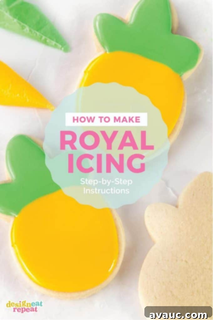 How to make royal icing for sugar cookies step by step instructions