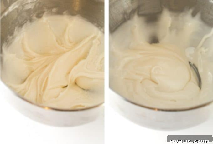 Mixing consistency for Royal Icing for Sugar Cookies