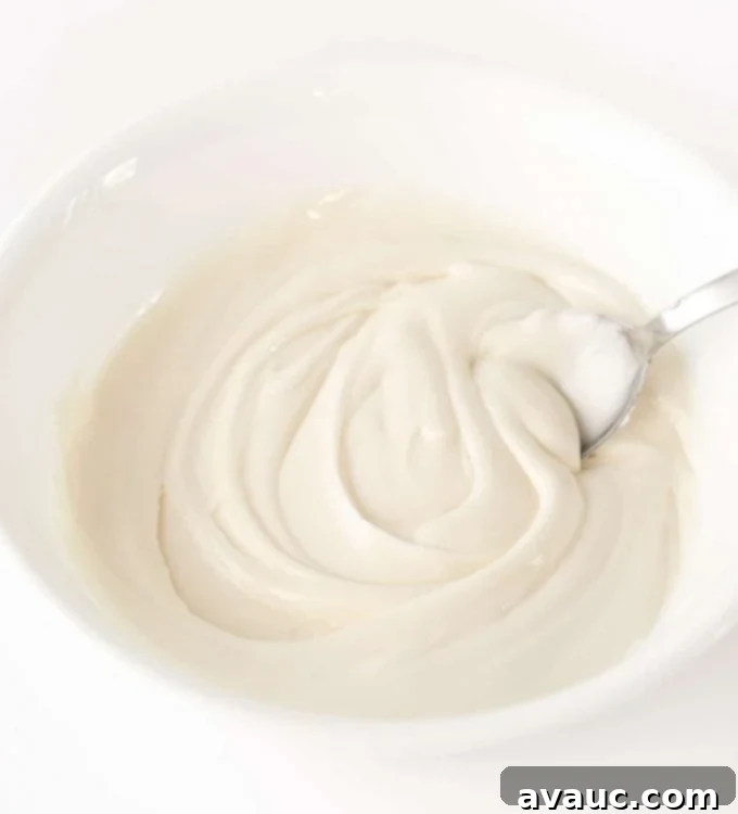 Bowl of Royal Icing for Sugar Cookies