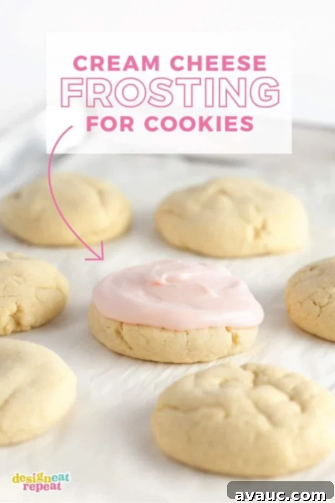 Cream Cheese Frosting for Cookies