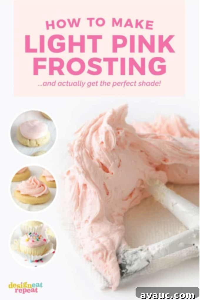 How to Make Light Pink Frosting