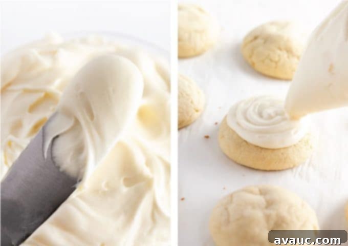 Pink frosted sugar cookies in a bowl